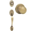 Kwikset 800 Single Cylinder Chelsea Handle Set with Polo Knob