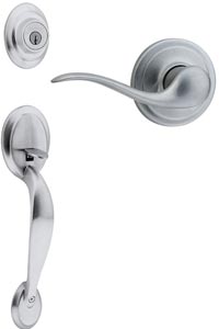 Kwikset 687 Single Cylinder Dakota Handle Set with RH Tustin Lever