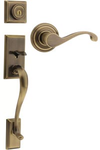 Kwikset 802 Dummy Hawthorne Handle Set with RH Commonwealth Lever