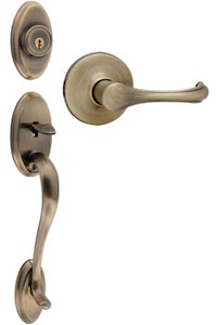 Kwikset 802 Dummy Shelburne Handle Set with Dorian Lever