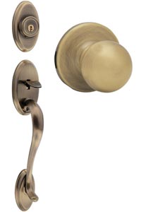 Kwikset 802 Dummy Shelburne Handle Set with Polo Knob