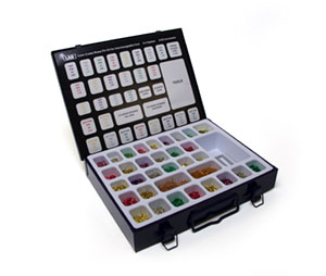 LAB BSCICC Universal Color Coded  Interchangeable Core Pin Kit, A2 System