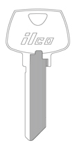 Kaba Ilco 1007CK 5 Pin Sargent Key Blank