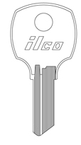 Kaba Ilco 1069G-RO7 5 Disc National Cabinet Key Blank