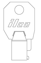 Kaba Ilco 1136S Tubular Key Blank for Chicago Locks