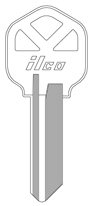 Kaba Ilco 1176 Key Blank for Donner, Kwikset and Petco Locks