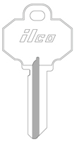 Kaba Ilco 1510 5 Pin Baldwin Key Blank