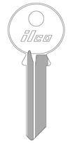 Kaba Ilco 998GA 6 Pin Yale Key Blank