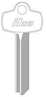 Kaba Ilco A1114B Best IC B Key Blank