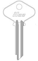 Kaba Ilco D9 Yale Key Blank - Nickel Plated