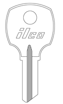 Kaba Ilco N1069B National Cabinet Key Blank - Nickel Plated