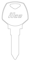 Kaba Ilco X100 Harley Davidson Key Blank
