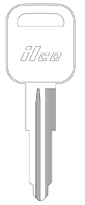 Kaba Ilco X143 Key Blank for Geo, General Motors, and Isuzu Vehicles