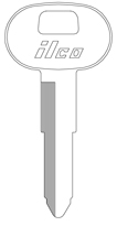Kaba Ilco X146 Key Blank for General Motors and Toyota Vehicles
