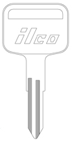 Kaba Ilco X154 Key Blank for General Motors and Isuzu Vehicles