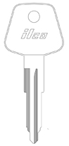 Kaba Ilco X157 Key Blank for British Leyland, Iveco, Maserati, and Rover Vehicles