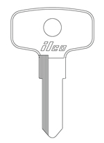 Kaba Ilco X18 Key Blank for Kawasaki and Yamaha Vehicles