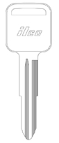 Kaba Ilco X184 Key Blank for Geo, Honda Automobiles and Isuzu Vehicles