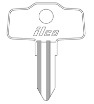 Kaba Ilco X34 Kawasaki Key Blank - Package of 10 Key Blanks Only