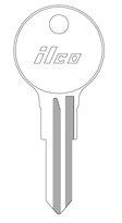 Kaba Ilco X53 Key Blank for Kenworth, Peterbilt, and Volkswagen Vehicles