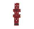 Larsens 817S Vehicle Bracket - 2.5 lb - Red, Double Strap