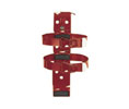 Larsens 818S Vehicle Bracket - 5 lb - Red, Double Strap