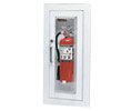 FSSSC2409-5R Semi-Recessed Flame-Shield Stainless Steel Cameo Series Fire Extinguisher Cabinet
