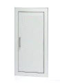 Larsens FS2712RA x VD Tempered Glass x recessed handle and Larsen lock Semi-Recessed Steel Flame-Shield Architectural Series Fire Extinguisher Cabinet