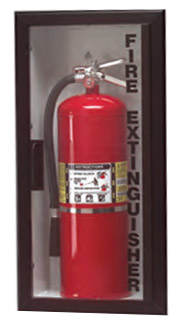 Larsens G2409-R1 Recessed Gemini Series Fire Extinguisher Cabinet