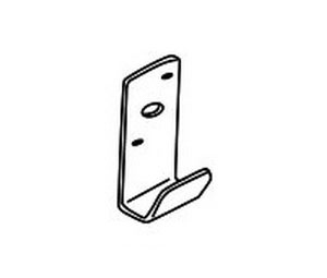 Larsens 01007 Fire Extinguisher Bracket - Wall Hanger, Red