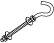 Larson SS-724 1/4 x 4-1/4 Stainless Steel Clothes Line Hook Bolt 
