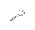 Larson 2294279 .072 x 7/8 Zinc Coated Screw Hook / Key Holders