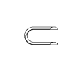 Larson 190221 1-1/4 x 3/16 x .114 Bright Wire Cut Point Staples