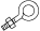 Larson SS-S113-1/2 1/2 x 4-1/4 Stainless Steel Short Stem Eyebolts with hex nuts 