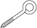Larson SS-EL-0 3/16 x 2-1/2 Stainless Steel Eyebolts with lag thread 