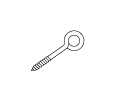 Larson 204F 2-3/16 Zinc Coated Screw Eyes Fruit Tree