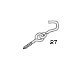 Larson 27 5-3/4 Zinc Coated Hammock Hook