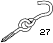 Larson SS-27 5-3/4 Stainless Steel Hammock Hook 