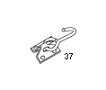 Larson 37 3-1/2 Zinc Coated Hammock Hook with plate