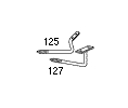 Larson 120-BRS Brass Colored Hand Rail Stay