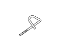 Larson 5P 3-3/4 Zinc Coated House Hook 