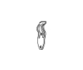 Larson 4410 1-1/4 x 3/8 Zinc Coated Push Clip 