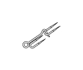Larson 1972-4 4 inch Zinc Coated Square Hook & Staple
