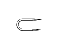 Larson 350345 1-1/2 x 1/2 x .162 Galvanized Rolled Diamond Point Staples