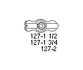 Larson 127 1-1/2 1-1/2 in Zinc Turnbutton
