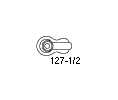 Larson 127 1/2 1-1/4 in Zinc Half Turnbutton