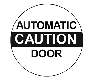 LCN 2610-155-1-YL English Caution Decal - Yellow