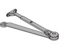 LCN 4010-3049 LHR 689 Hold Open Arm For 4010 Series Door Closers - Left Hand Reverse, Aluminum