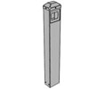 LCN 8310-866 AL Aluminum Bollard Post