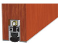 Legacy 7463 32 Inch Automatic Door Bottom, Clear Anodized Aluminum with Black SRE insert